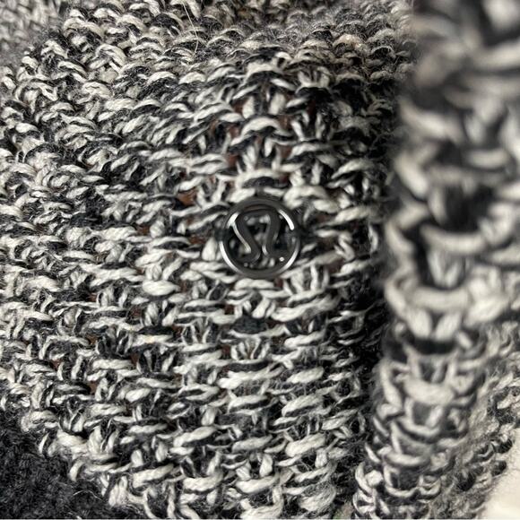 Lululemon Black White Marled Knit Crew Neck Sweater Tunic *XS/S - Picture 4 of 9